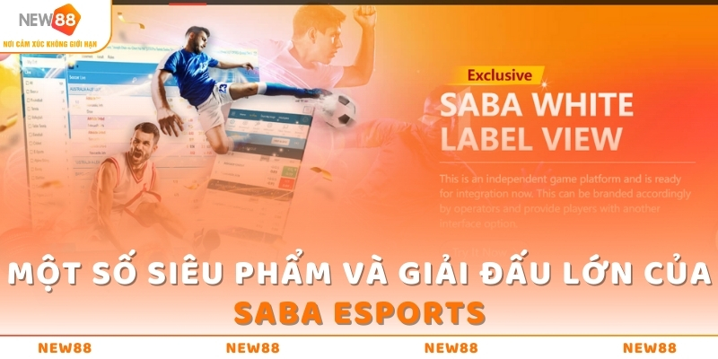 Một số siêu phẩm và giải đấu lớn của SABA ESPORTS